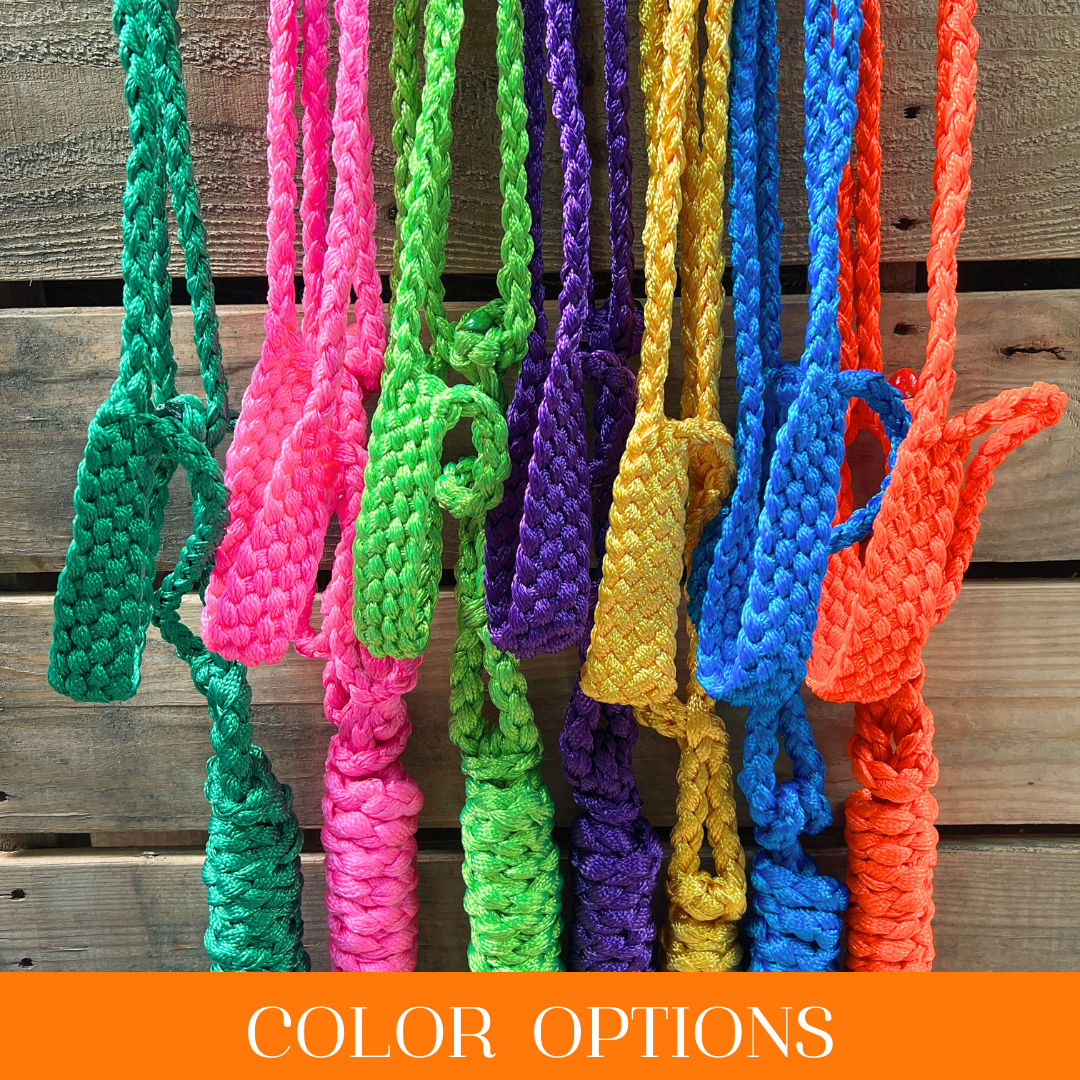Mule Tape Rope Halter with Removable 10ft Lead