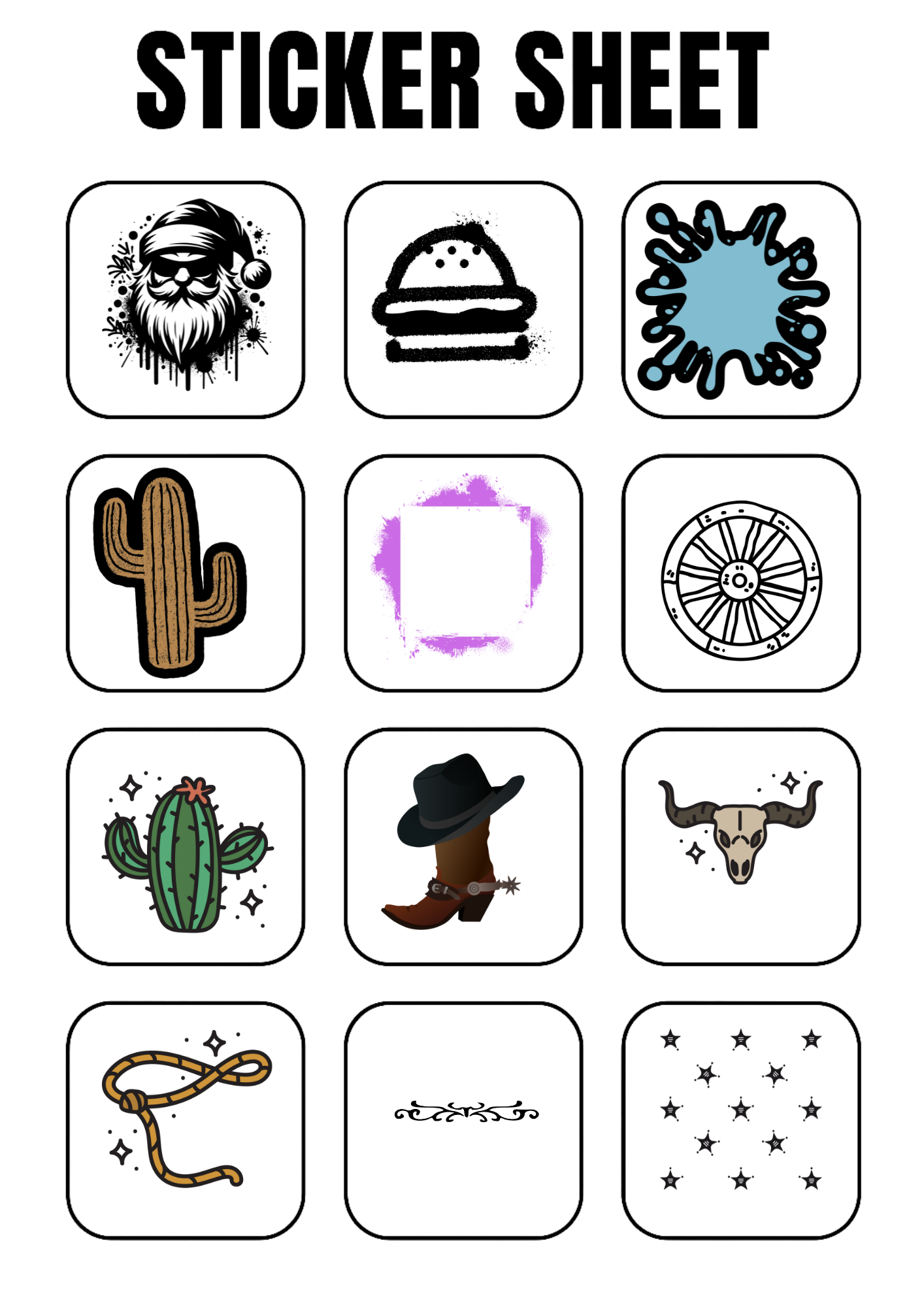 Graffiti Sticker Pack Vol 1 – Digital Stickers for GoodNotes & -3H Planners