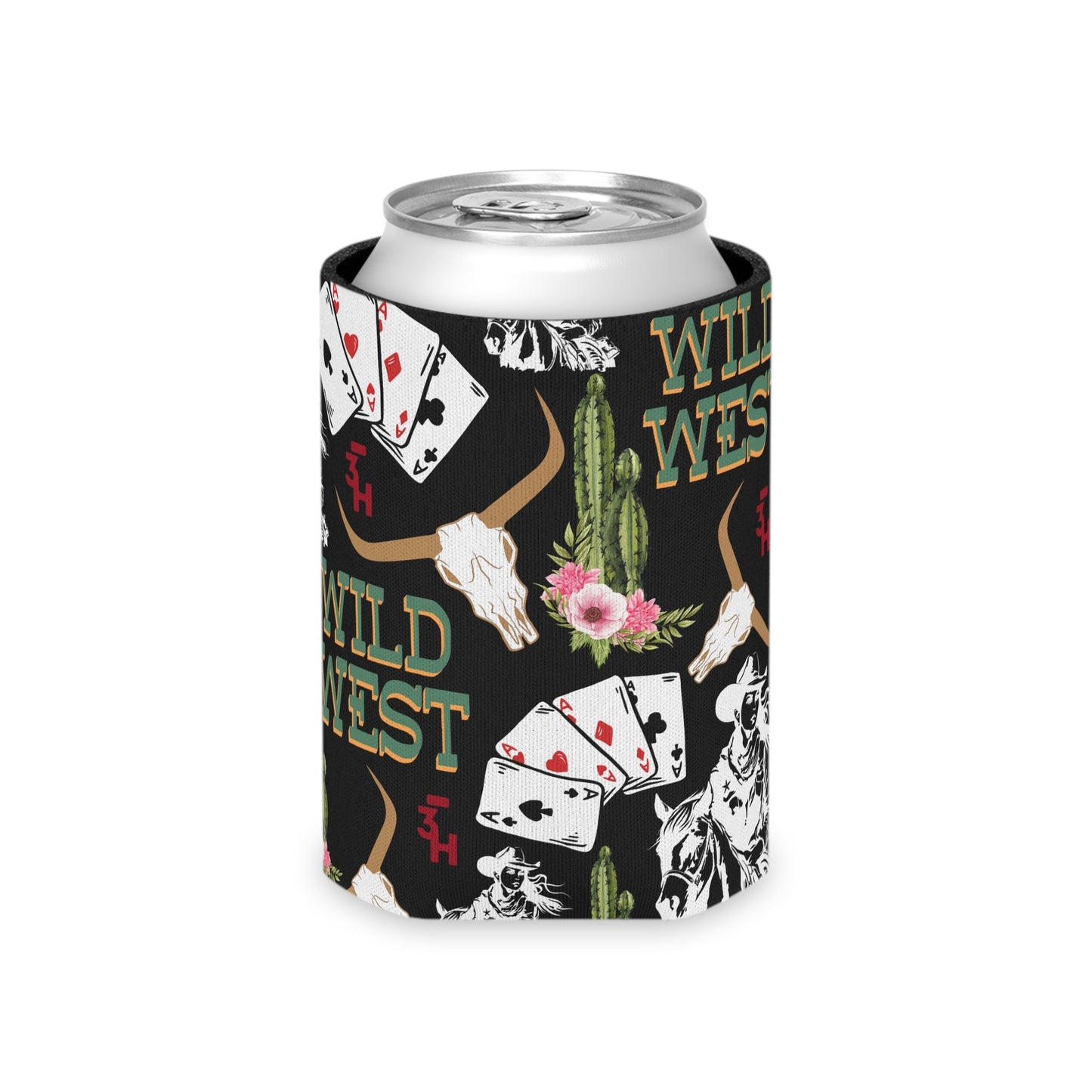 Wild West - Black Can Cooler by bar3H Equine – Custom Western Tack Australia