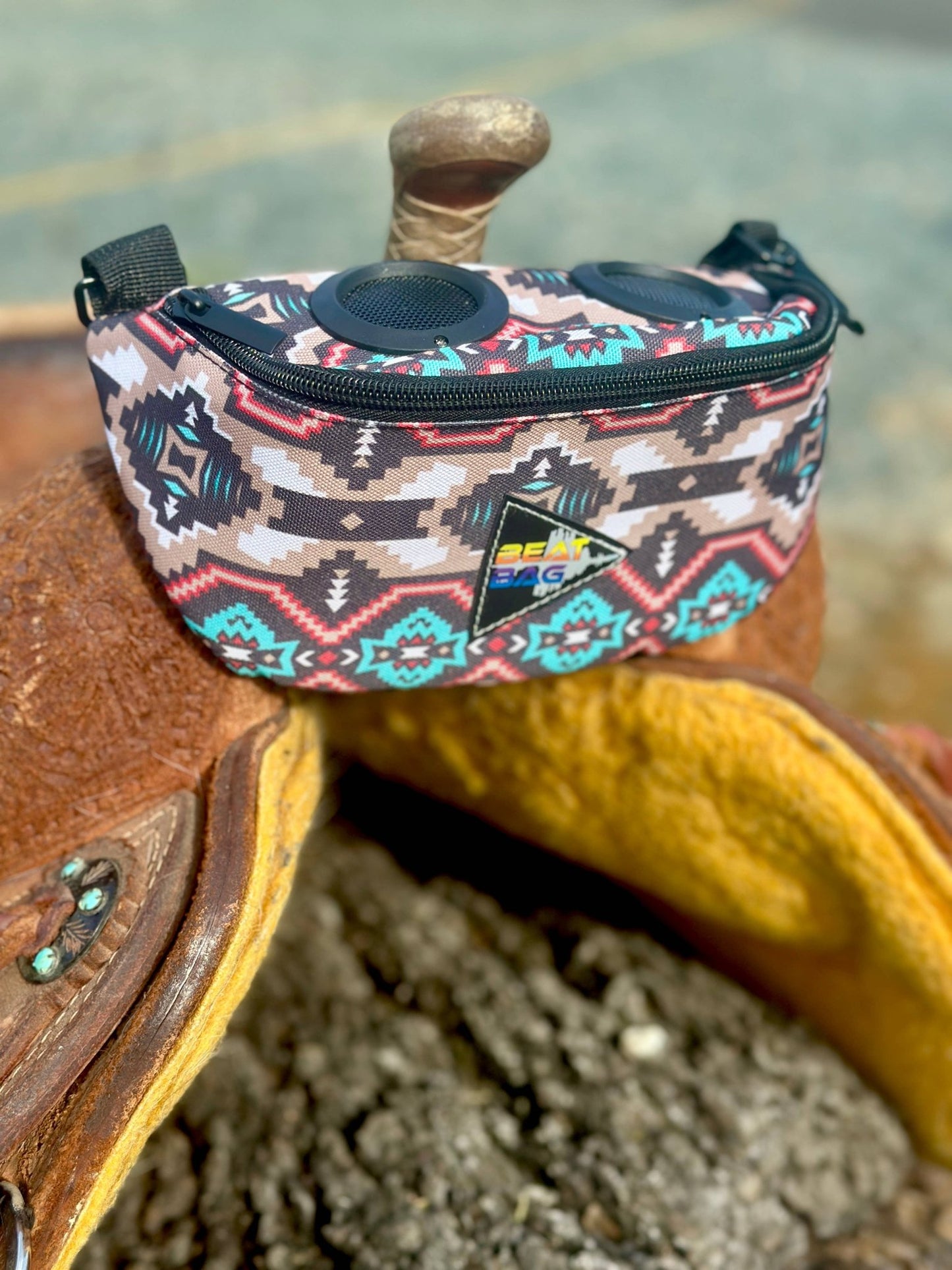 The Beat Bag – Bluetooth Saddle Bag with Speaker by bar3H Equine – Custom Western Tack Australia