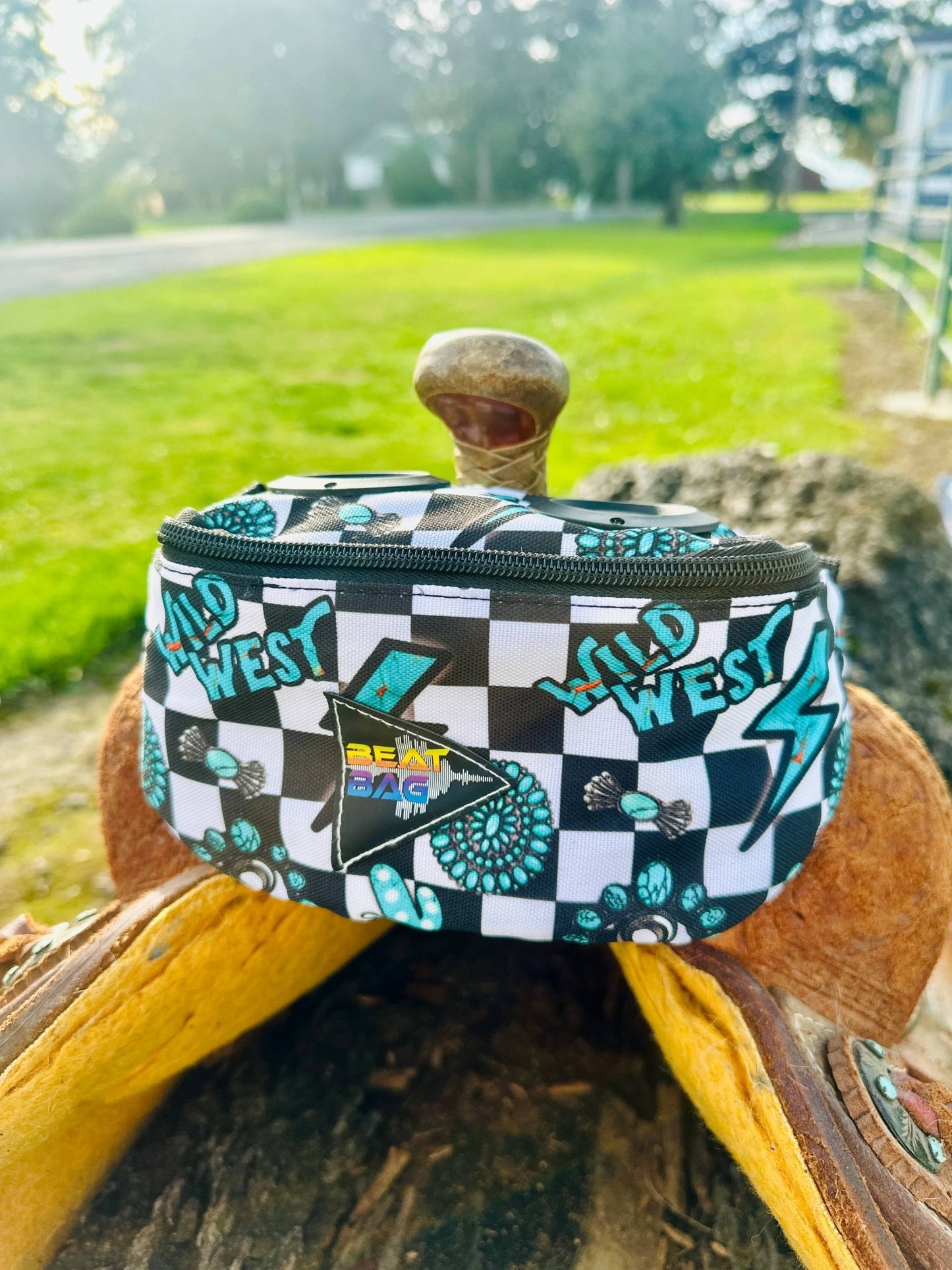 The Beat Bag – Bluetooth Saddle Bag with Speaker by bar3H Equine – Custom Western Tack Australia