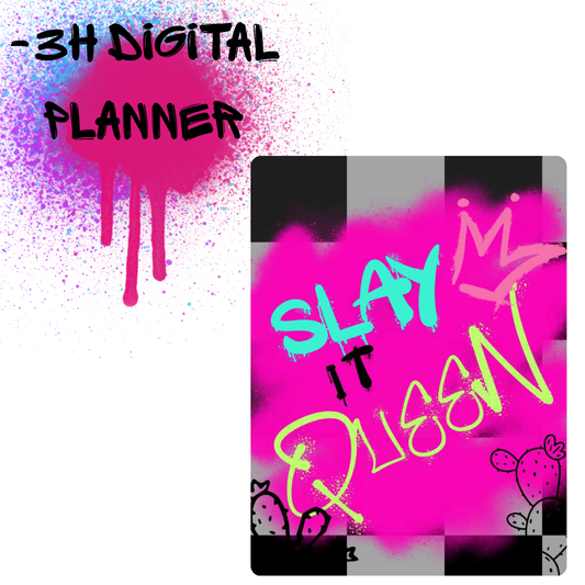 Western graffiti-style digital planner for iPad