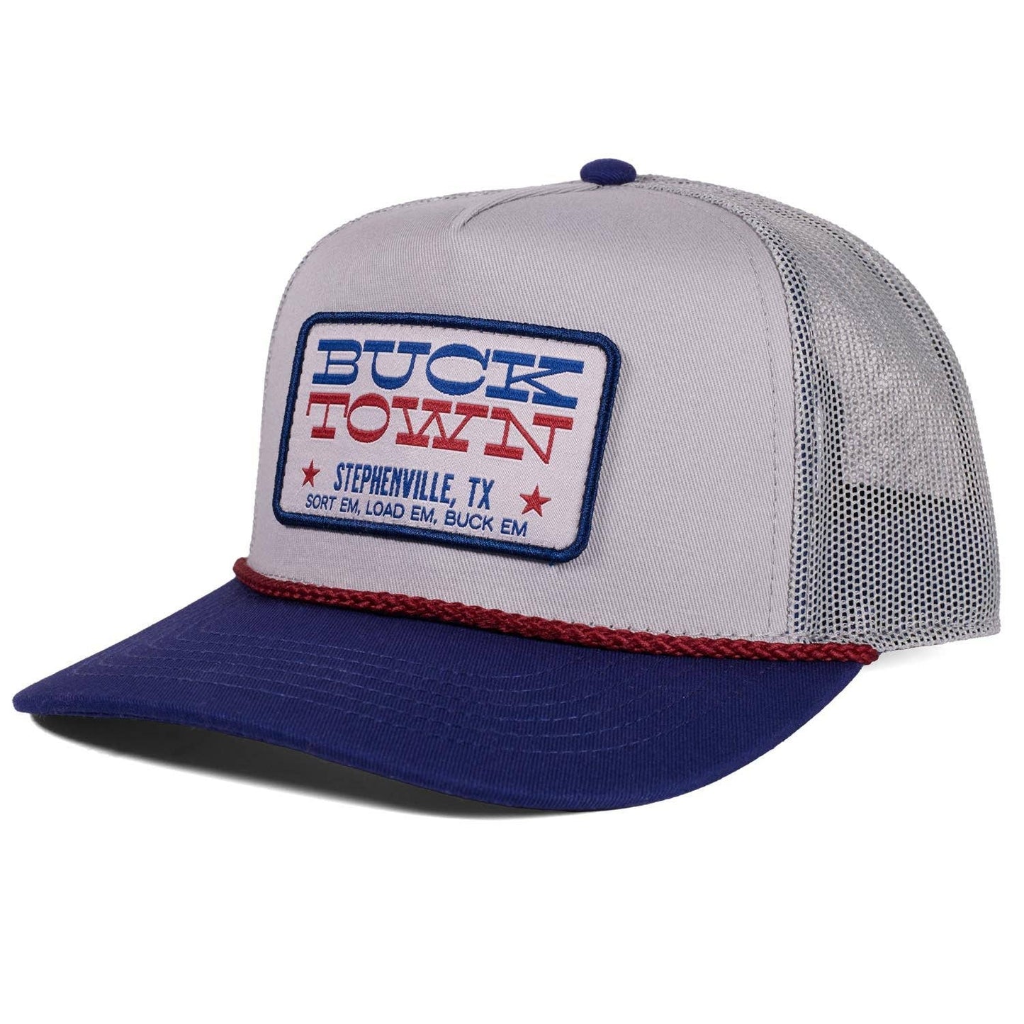 Bucktown XV Patriot Roper Hat – Red, White & Blue Snapback
