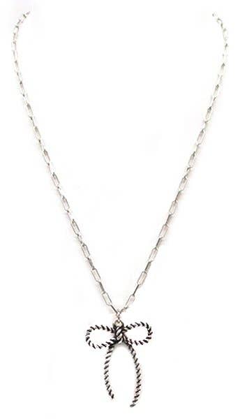 Western Corded Wire Ribbon Necklace