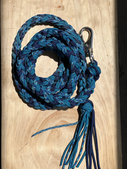 Blue combi Braided Lead Rope