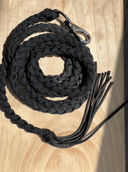 Black Braided Lead Rope