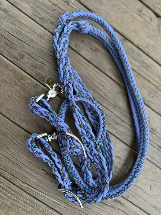 Lavender and Aqua Reins