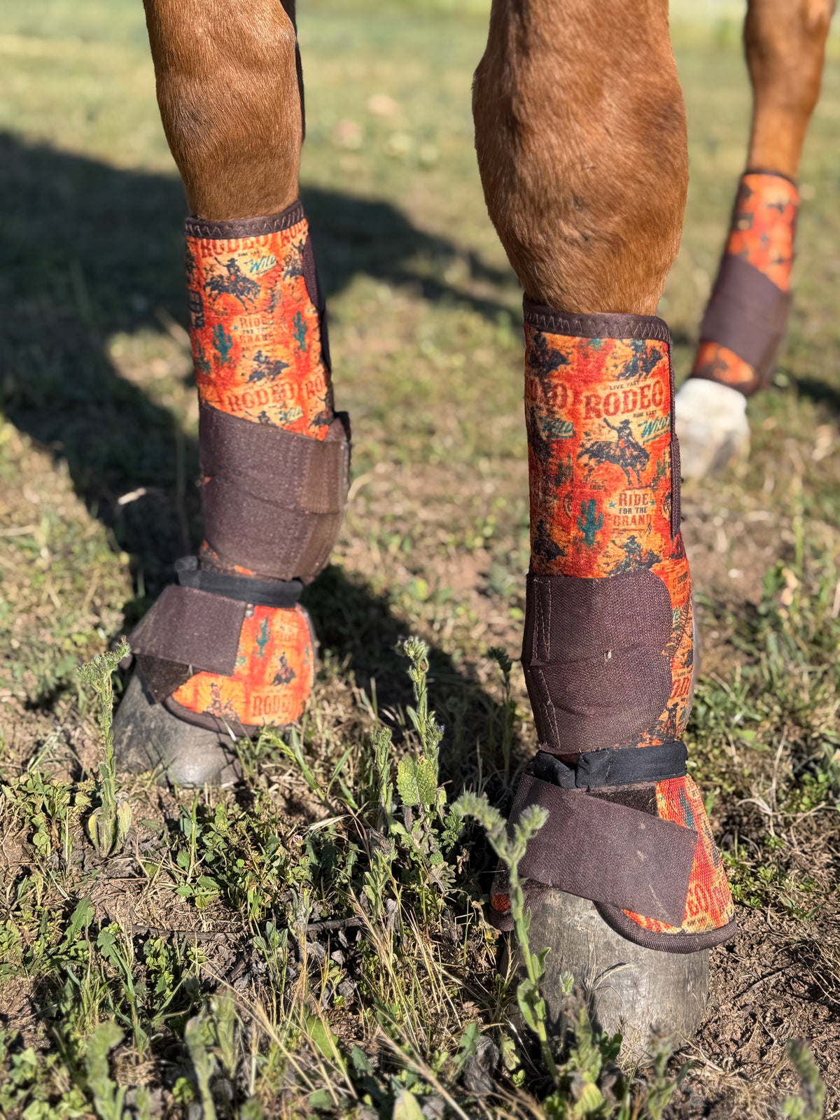 8 Seconds Rubber Bell Boots | Medium Pair