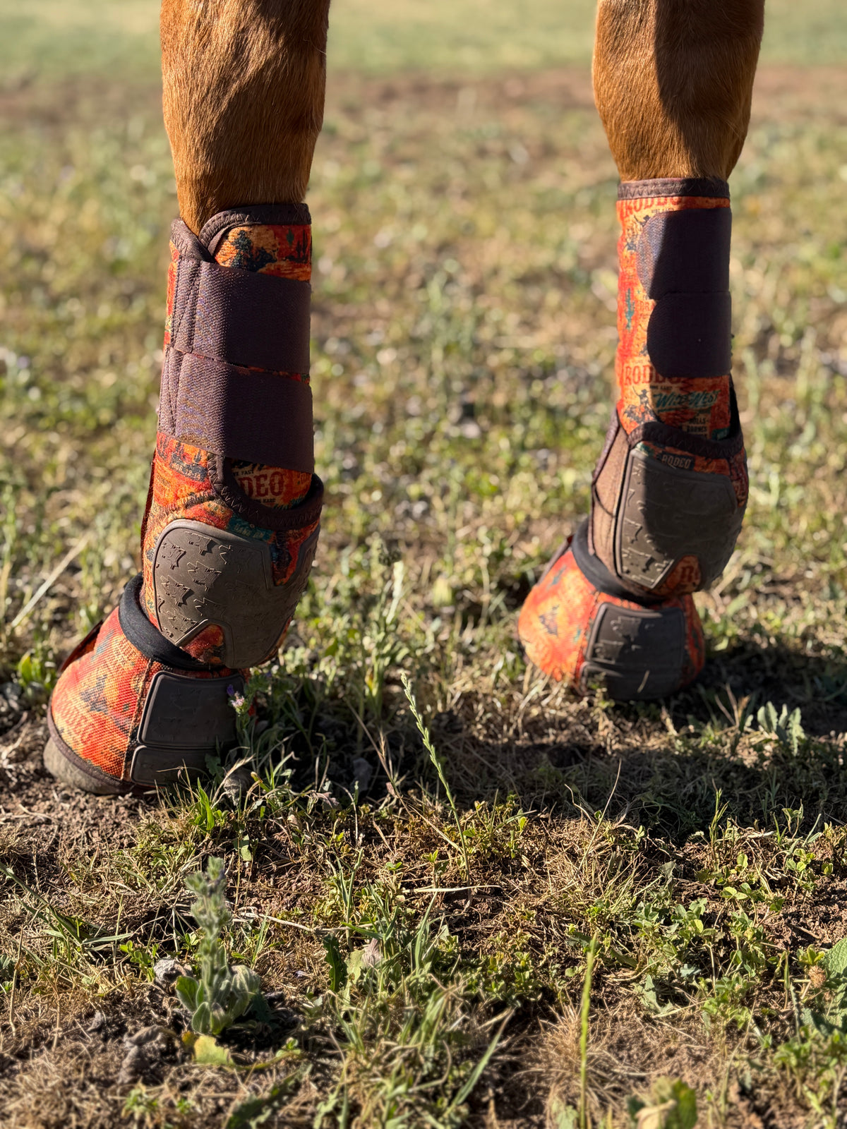 8 Seconds Rubber Bell Boots | Medium Pair