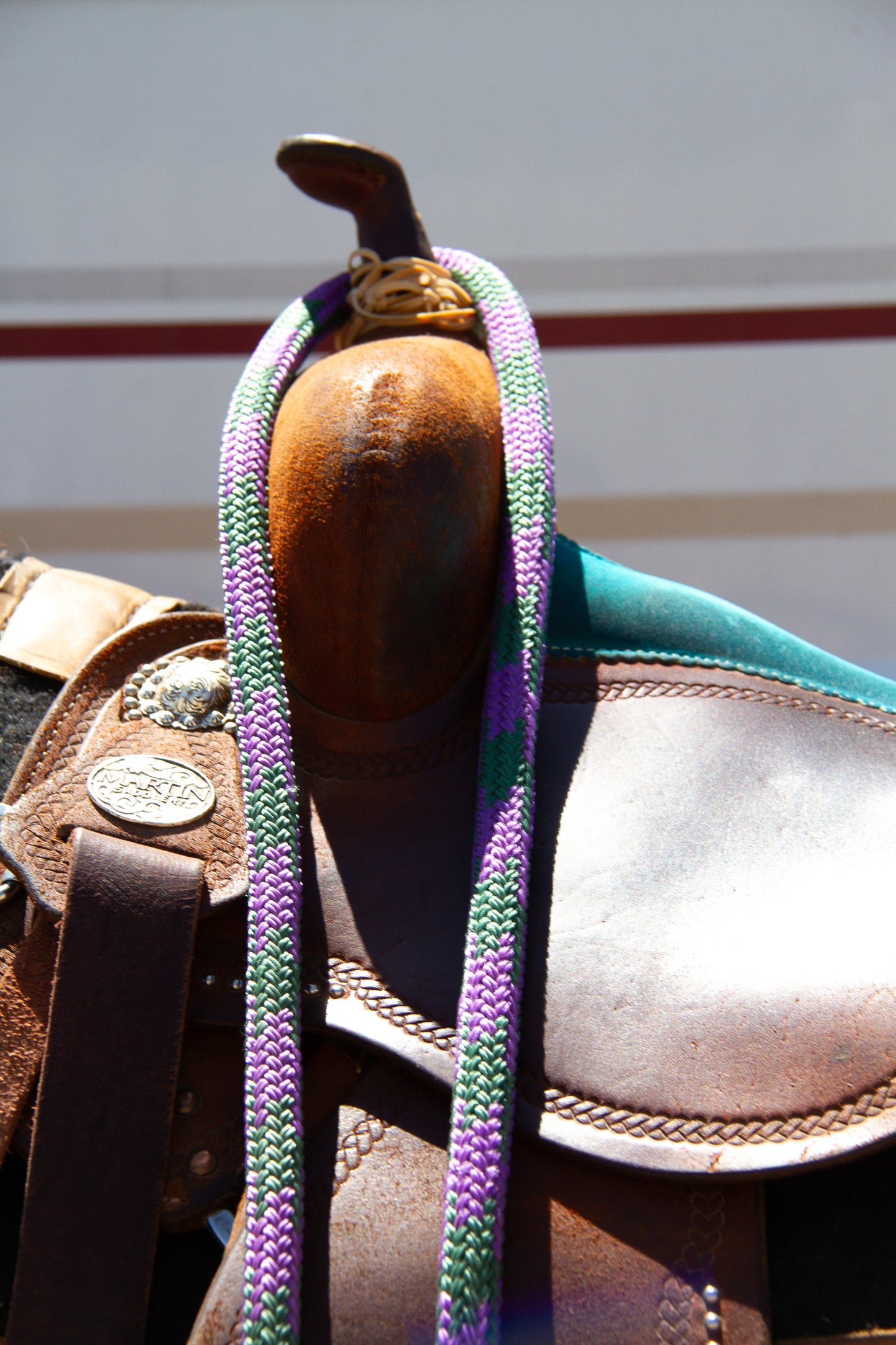 Rope Reins – 7ft with Leather Keepers & Trigger Snap - various colours