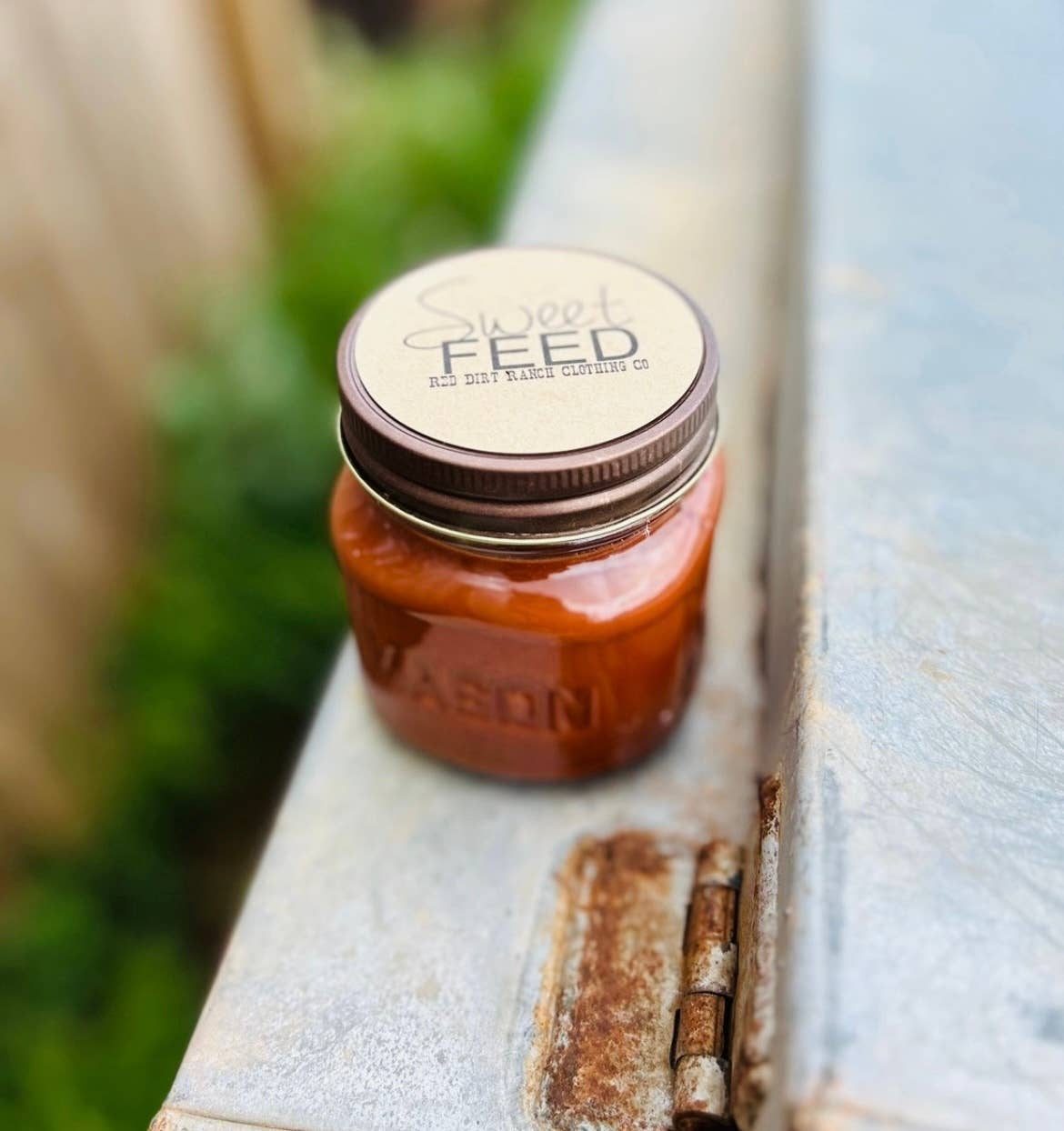 Sweet Feed Candle – Horse Feed Scent | 4oz Mason Jar