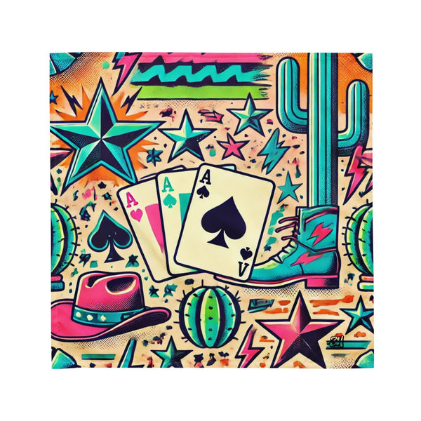 Lucky Draw Breakaway Flag – Western Casino Bandana Australia – bar3H Equine