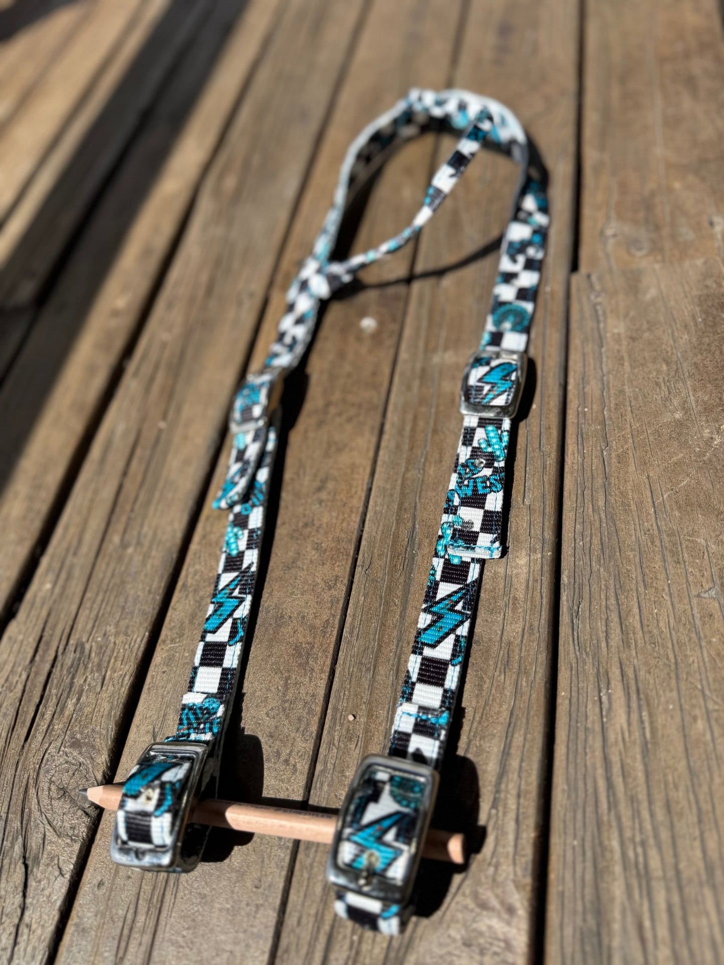 One Ear Nylon Bridle – Durable, Stylish & Built for Performance by bar3H Equine – Custom Western Tack Australia