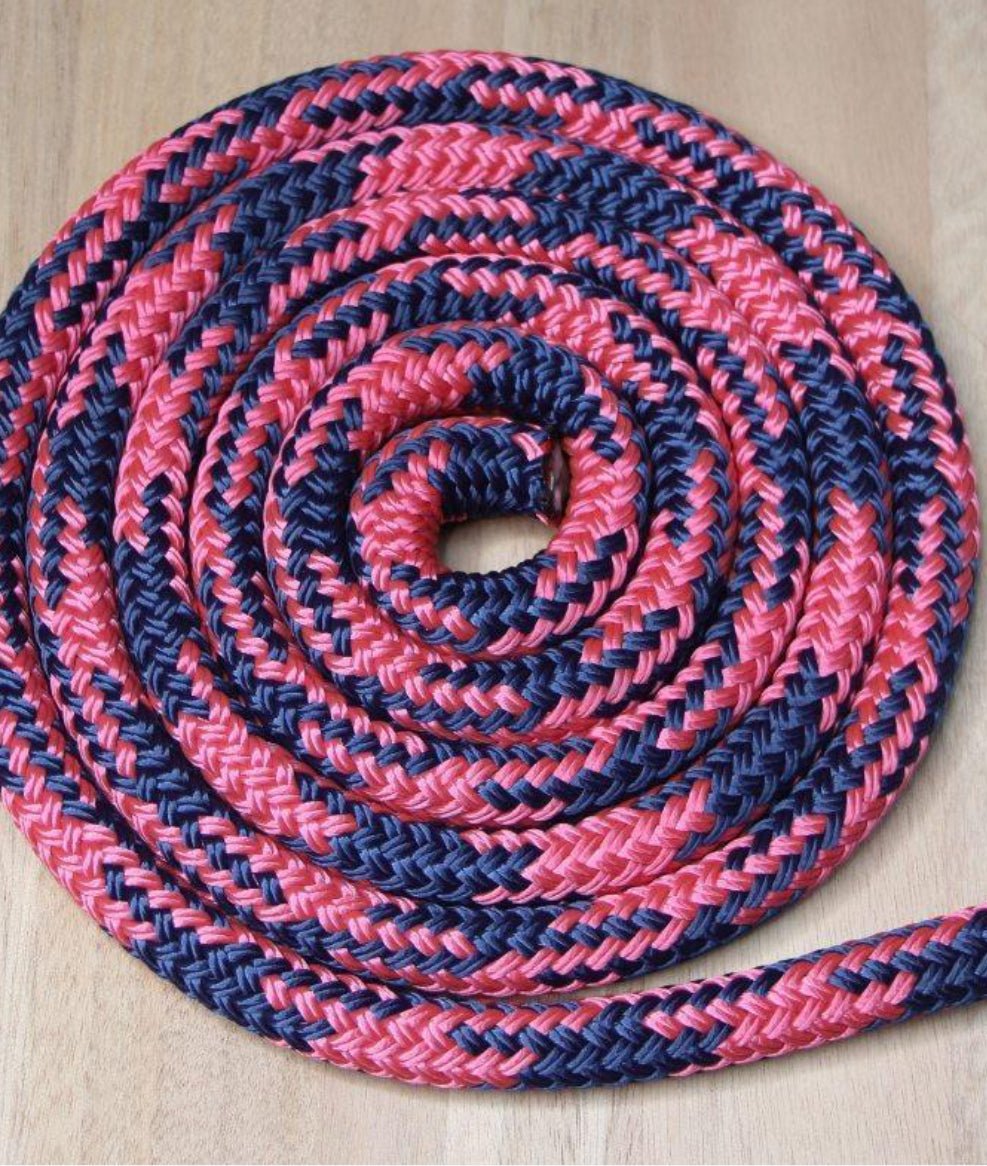 Durable Nylon Rope Reins – 7ft with Leather Keepers & Trigger Snap by bar3H Equine – Custom Western Tack Australia