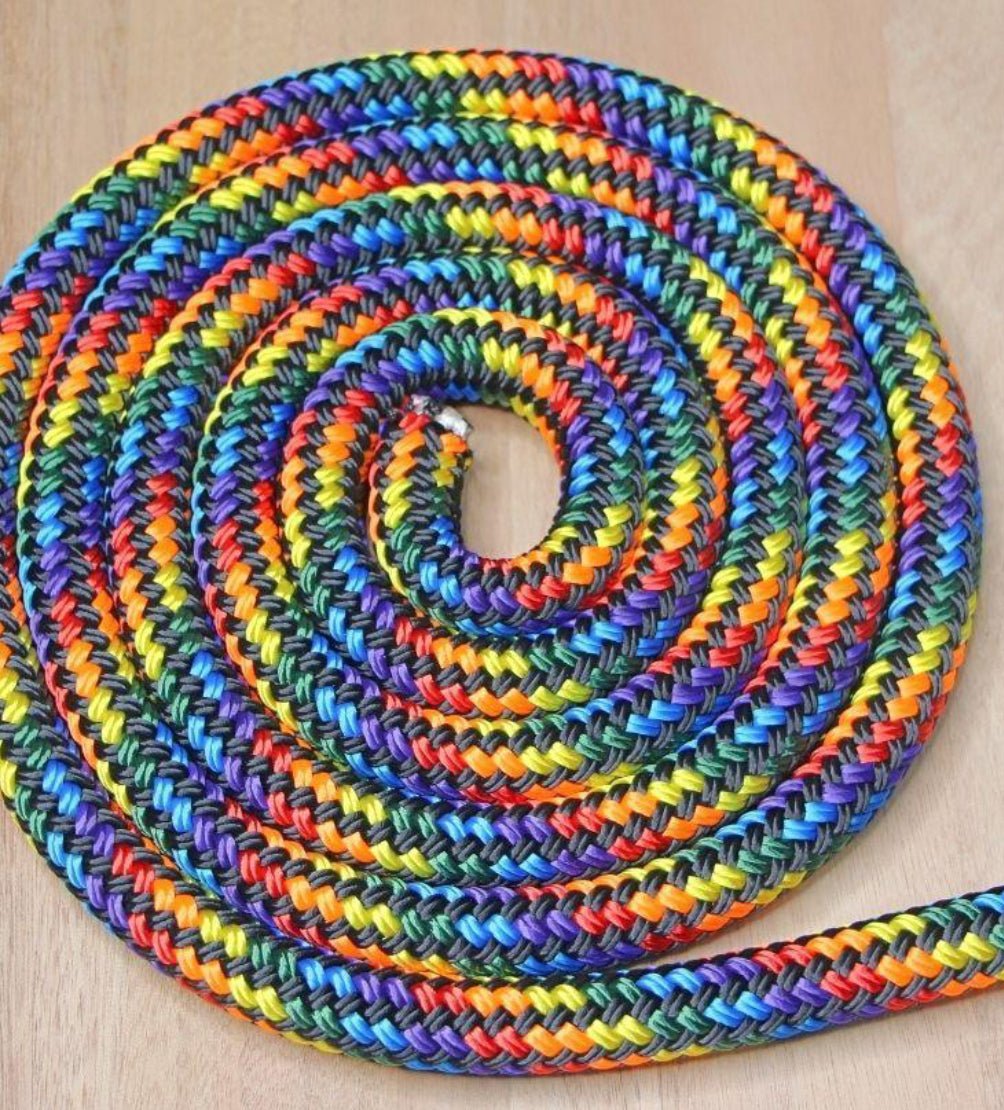 Durable Nylon Rope Reins – 7ft with Leather Keepers & Trigger Snap by bar3H Equine – Custom Western Tack Australia