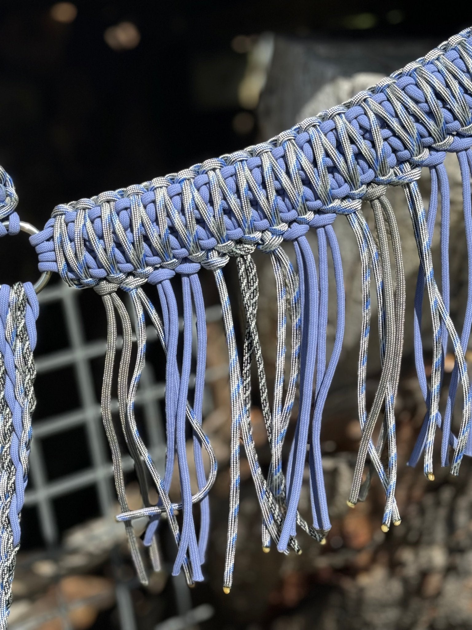 Silver Spur Fringe Breast Collar by bar3H Equine – Custom Western Tack Australia