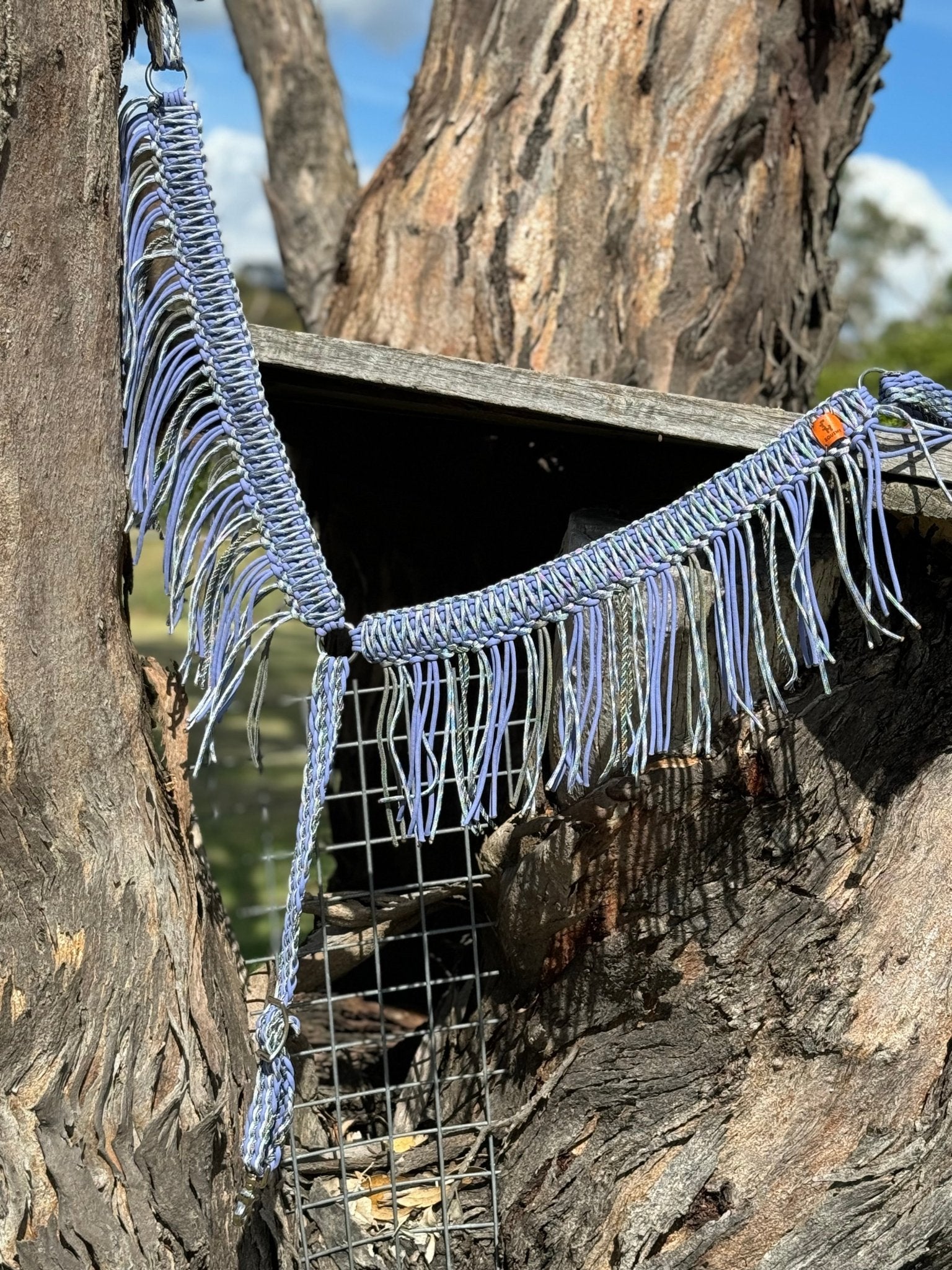 Silver Spur Fringe Breast Collar by bar3H Equine – Custom Western Tack Australia