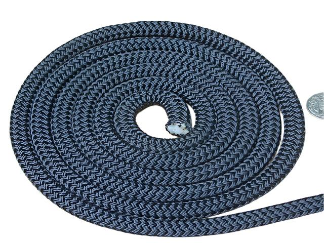 Solid Black 14mm rope colour example for western split reins – Bar3H Equine
