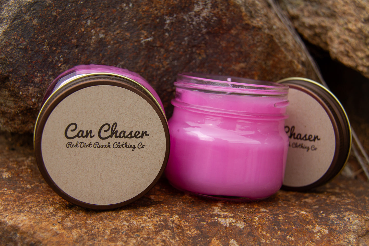 Can Chaser Candle – Sweet Perfume Scent | 4oz Mason Jar