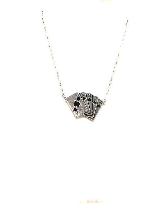 Spade Royal Flush Necklace