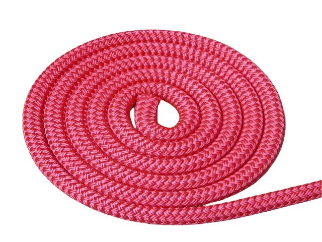 Solid Pink 14mm rope colour example for western split reins – Bar3H Equine