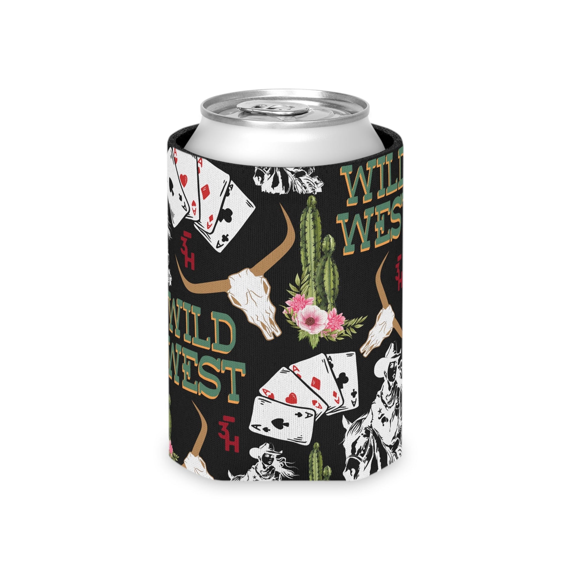 Wild West - Black Can Cooler by bar3H Equine – Custom Western Tack Australia