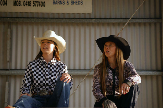 Finish Line Performance Rodeo Shirt by bar3H Equine – Custom Western Tack Australia