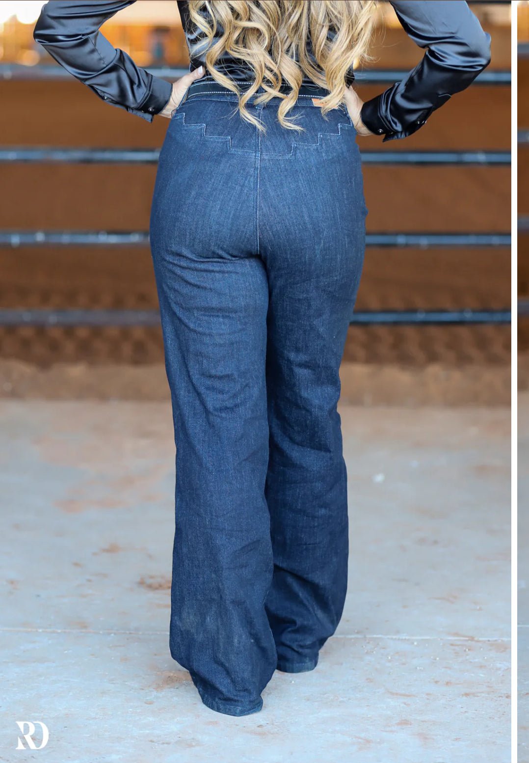 Shania Vintage Jeans – Dark Wash by bar3H Equine – Custom Western Tack Australia