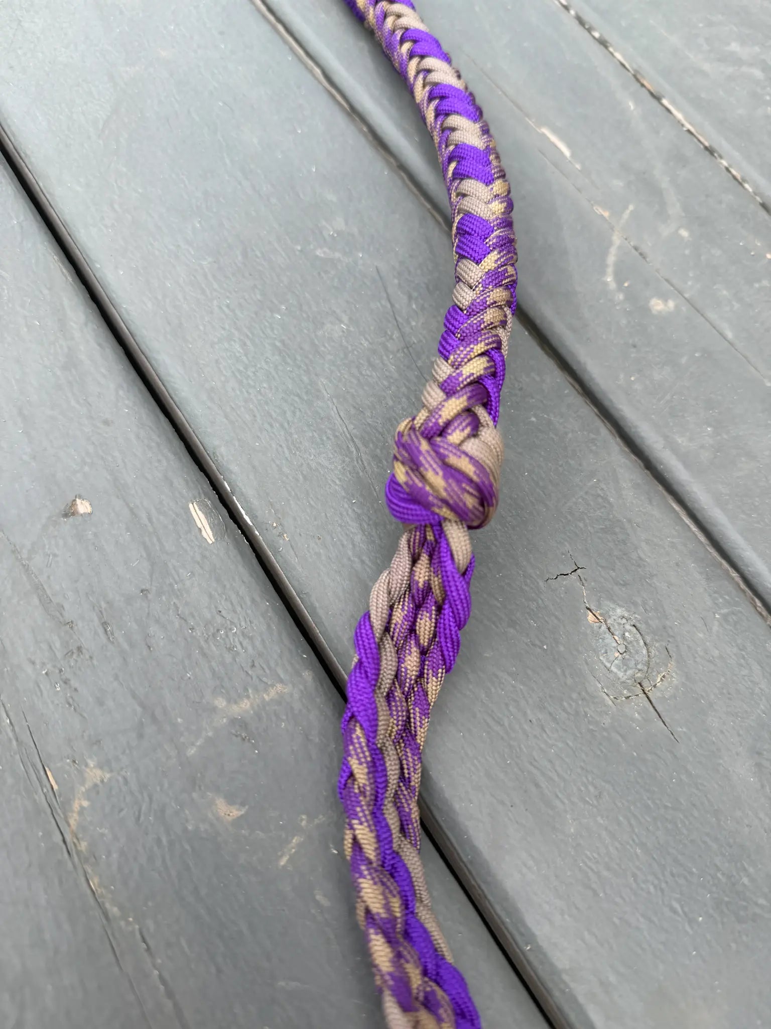 Purple taupe and gold handmade -3H stabiliser reins for barrel racing, ready to ship