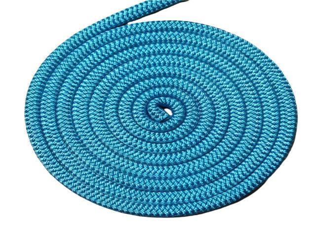 Solid Aqua 14mm rope colour example for western split reins – Bar3H Equine