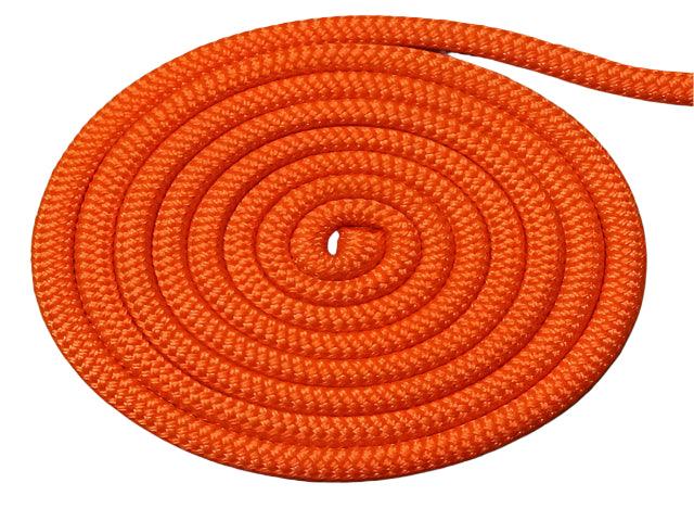 Solid Orange 14mm rope colour example for western split reins – Bar3H Equine