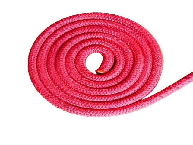 Solid Pink 14mm rope colour example for western split reins – Bar3H Equine