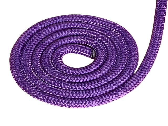 Solid Purple 14mm rope colour example for western split reins – Bar3H Equine