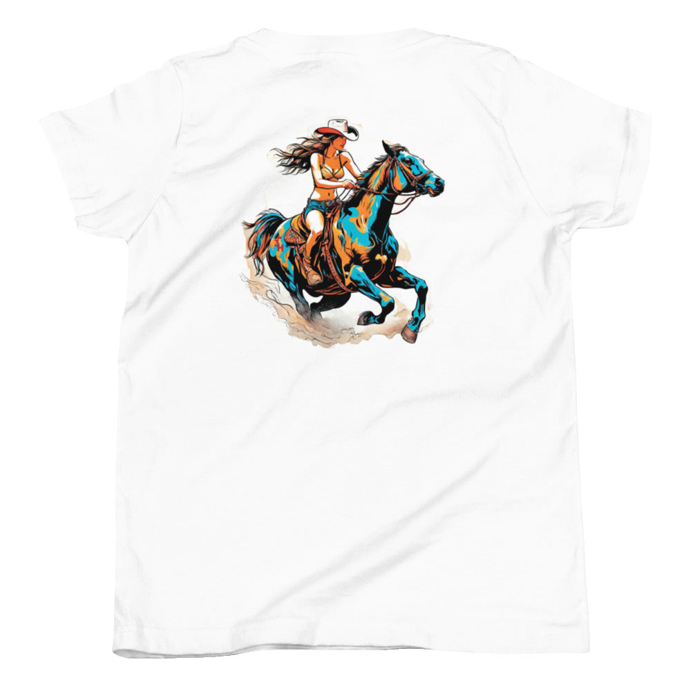 Dazzle Dust Cowgirl - Youth Short Sleeve T-Shirt